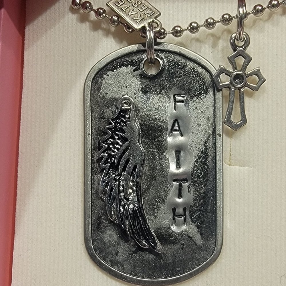 Faith Dog Tag Necklace